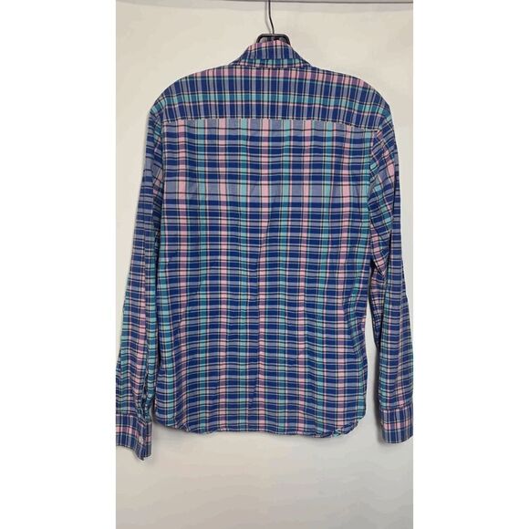 Penguin Long Sleeve Plaid Button Down Shirt Size Medium - Picture 8 of 8